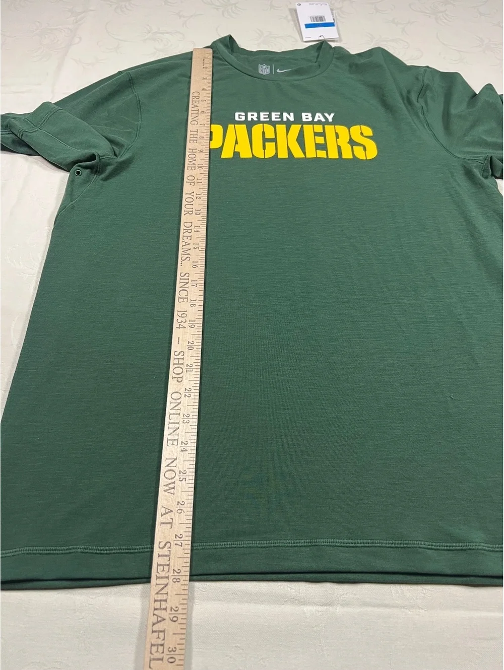 Nike Green Bay Packers Short Sleeve Performance Sideline Drifit Shirt Medium